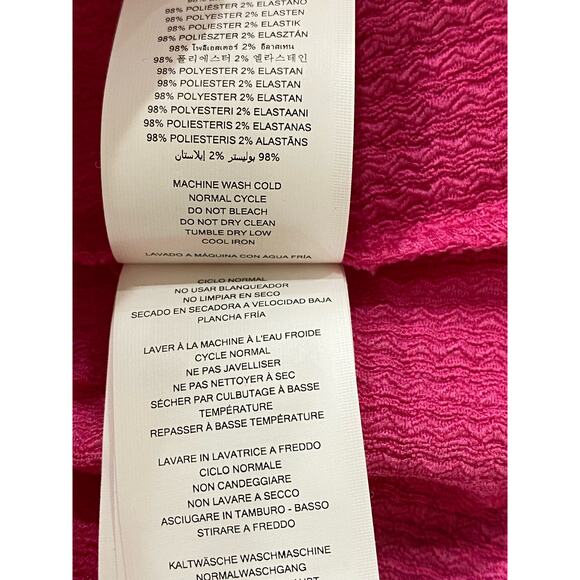 MICHAEL Michael Kors Women's Pink Chain Cutout High-low Dress Cerise Large - Picture 9 of 9